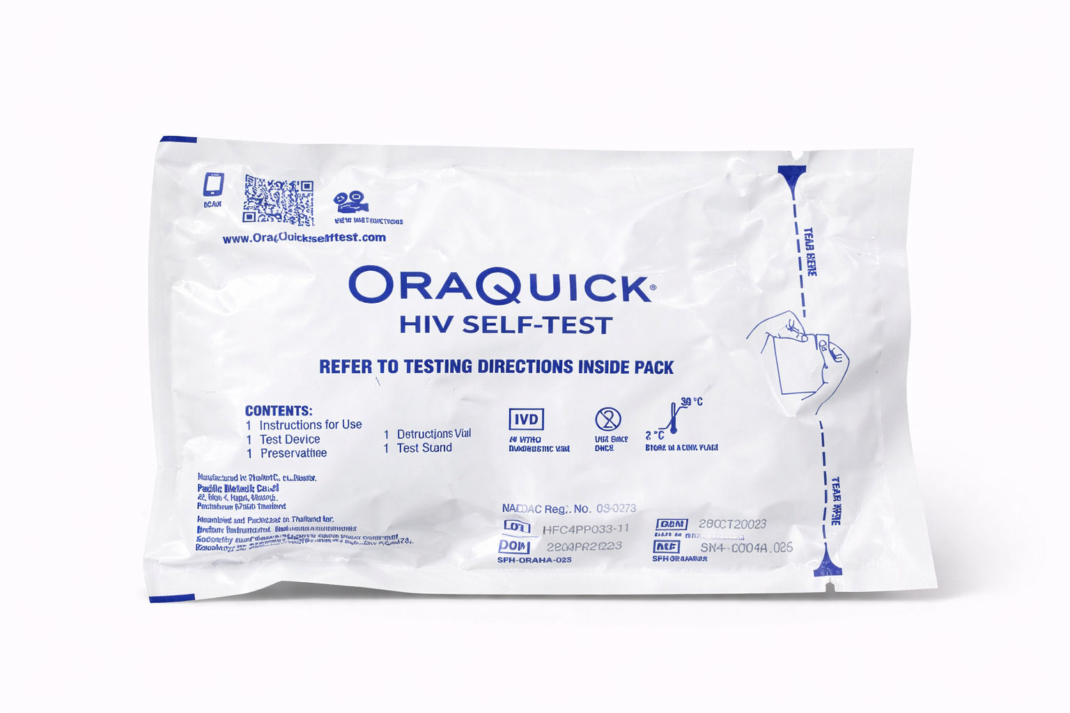 ORAQUICK HIV SELF KIT