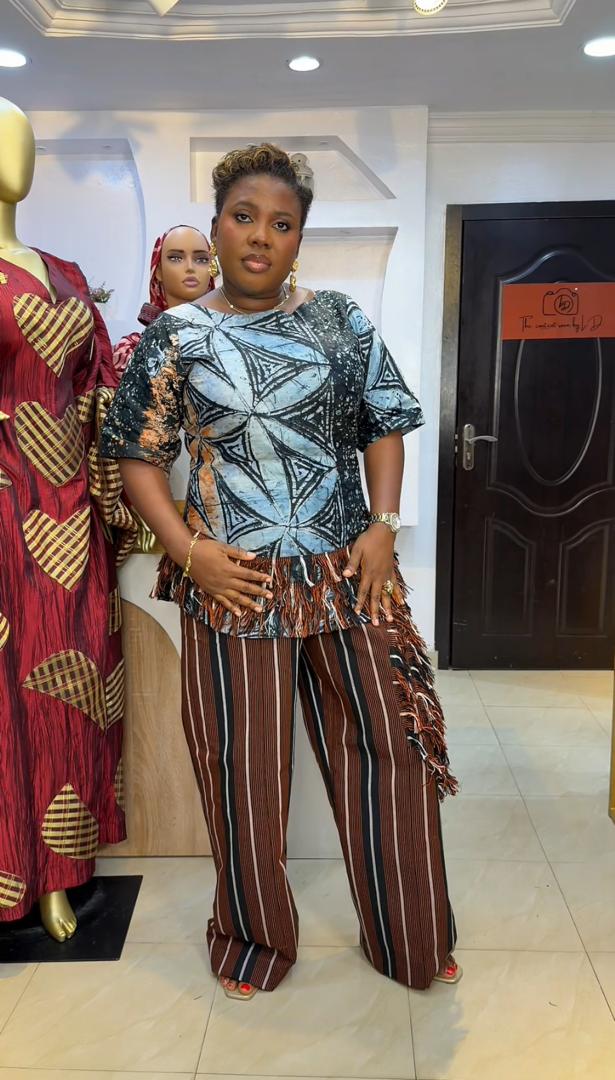 LOLA PANT SET [adire and asooke]