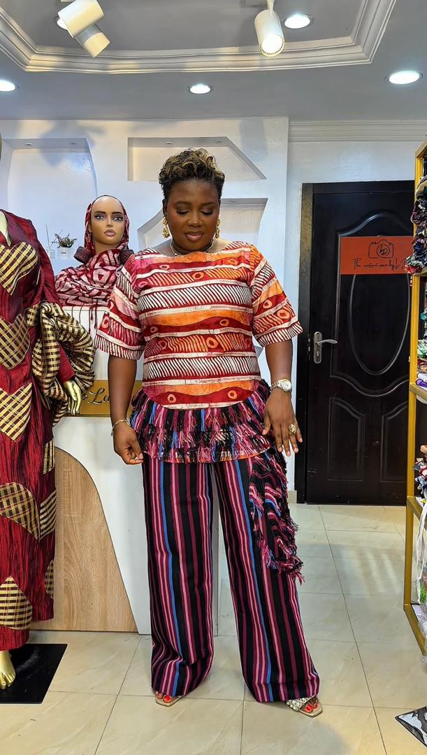 LOLA PANT SET [adire and asooke]