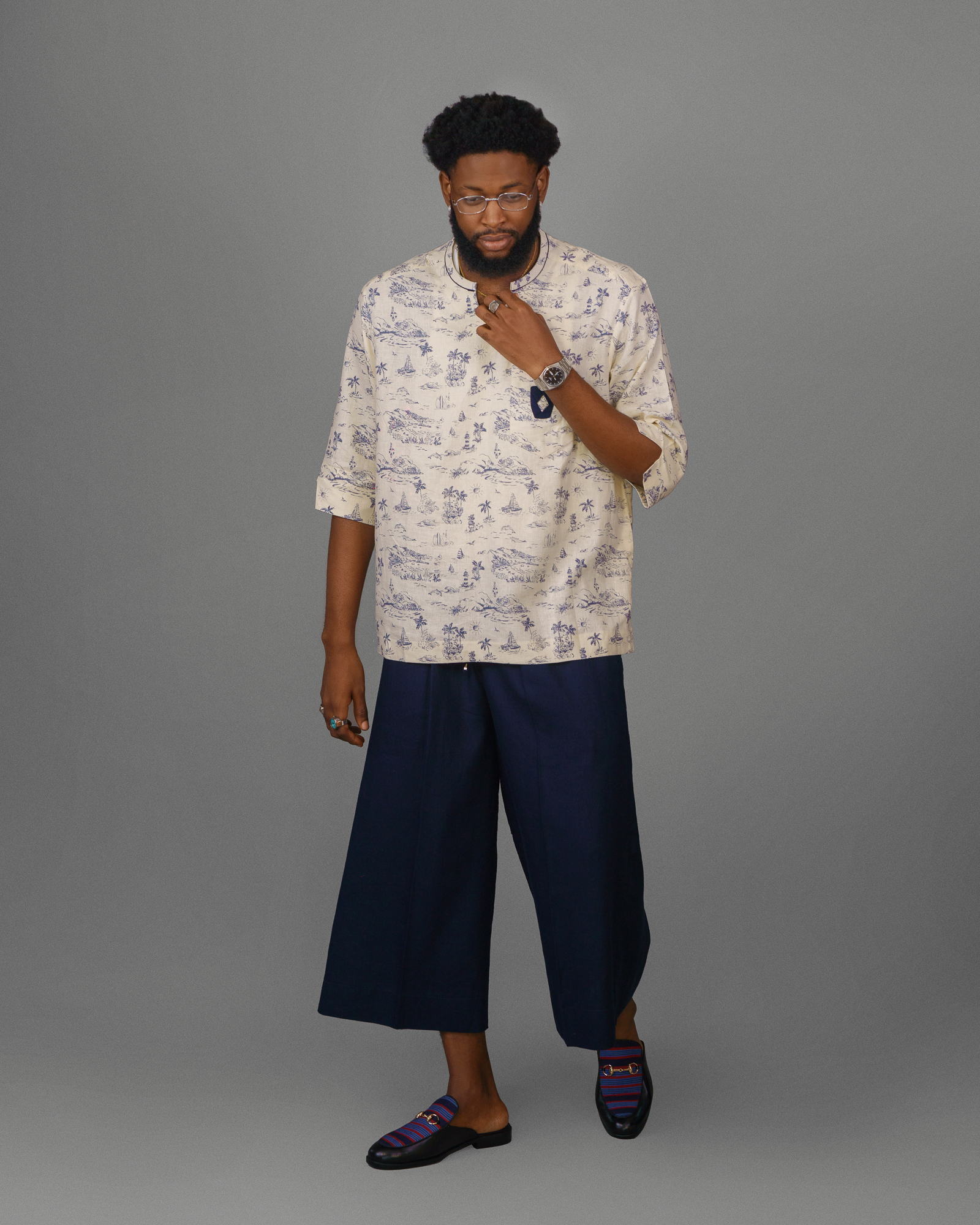 Lammie linen cullote pant