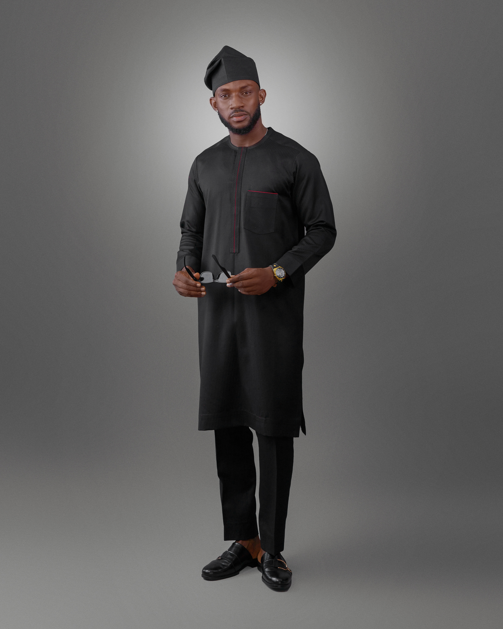 Akinyemi Striped kaftan